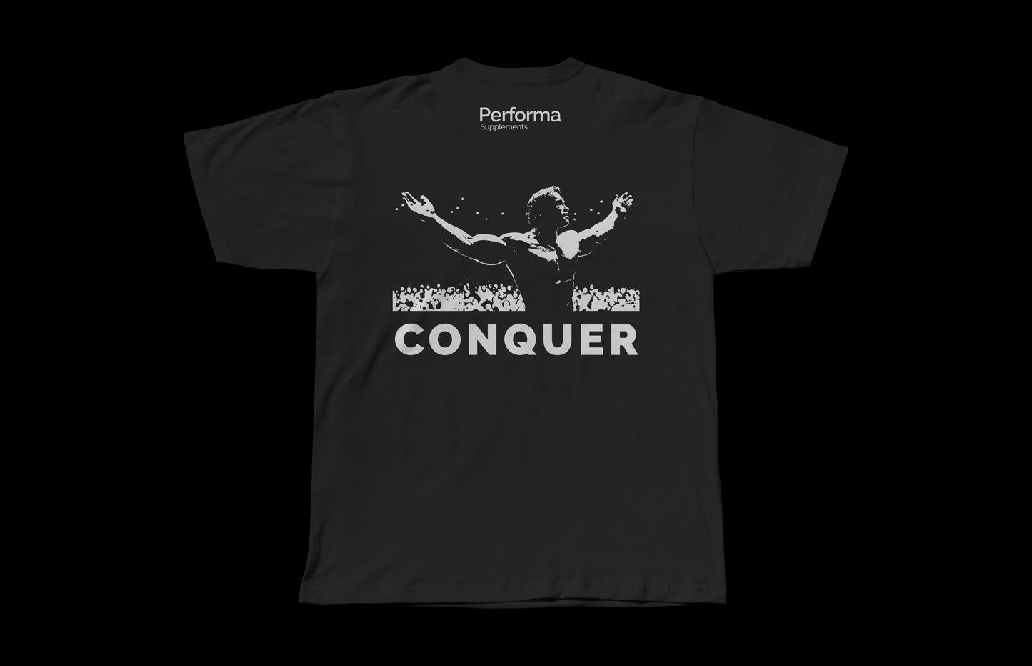 Conquer Black T-shirt - Overfit